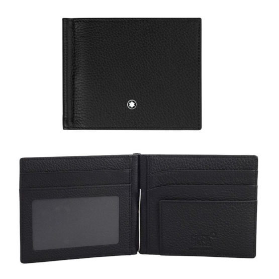 MONTBLANC 114461 MEISTERSTÜCK SOFT GRAIN PORTAFOGLIO 4 SCOMPARTI CON FERMASOLDI - immagine 2