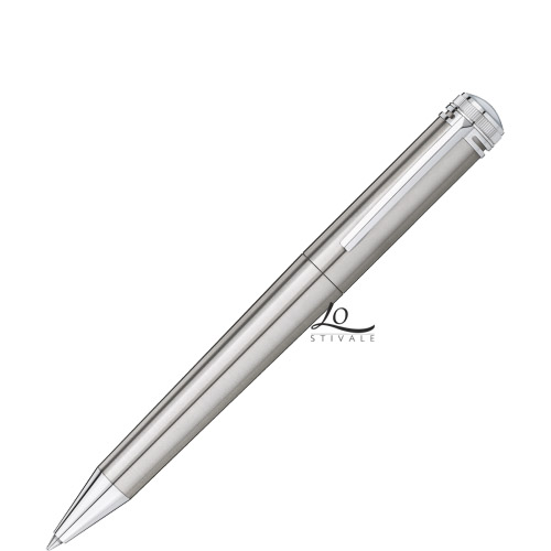 MONTBLANC 113344 HERITAGE COLLECTION ROLLER SENZA CAPPUCCIO IN ACCIAIO PREGIATO