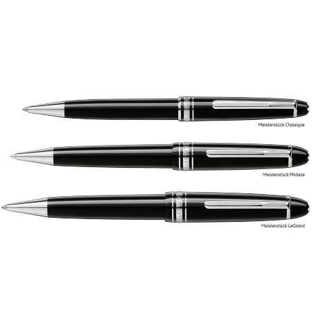 MONTBLANC 114185 132491 MEISTERSTÜCK MIDSIZE PLATINUM PENNA A SFERA - immagine 3