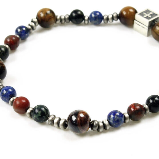 BRACCIALE UOMO CON PIETRE E ARGENTO 925 I DUCHI Linea “MAGICAE LAPIS” 10042104 - immagine 3