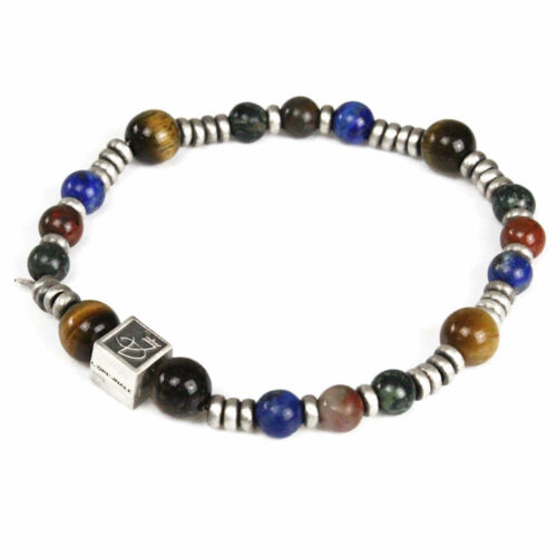 BRACCIALE UOMO CON PIETRE E ARGENTO 925 I DUCHI Linea “MAGICAE LAPIS” 10042104