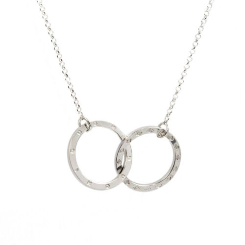 I DUCHI COLLANA DONNA DOPPIO ANELLO ARGENTO STERLING 925 LINEA HARMONIA 11024203