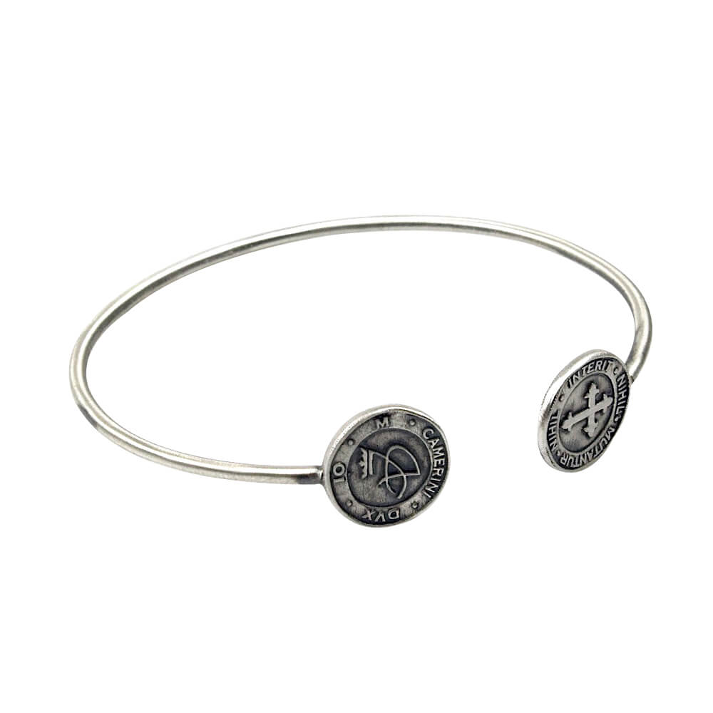 I DUCHI BRACCIALE FLESSIBILE OVALE ADATTABILE AL POLSO IN ARGENTO 925 LINEA ARGENTUM PASSION 10009204