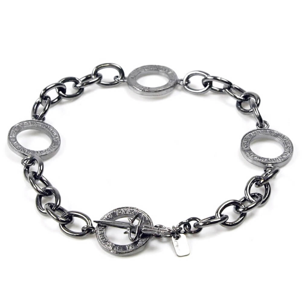 BRACCIALE 4 ANELLI IN ARGENTO 925 I DUCHI LINEA ARGENTUM PASSION 10026207