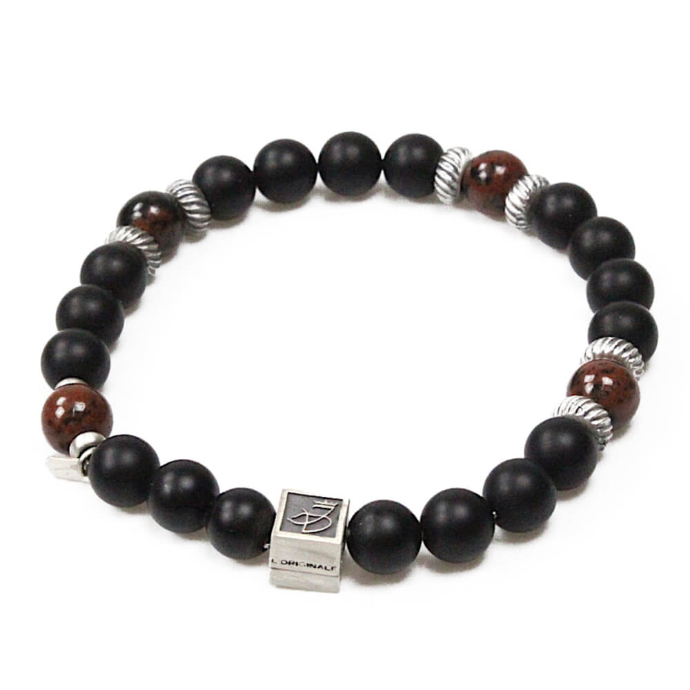 BRACCIALE UOMO CON PIETRE E ARGENTO 925 Linea “MAGICAE LAPIS”  10041104