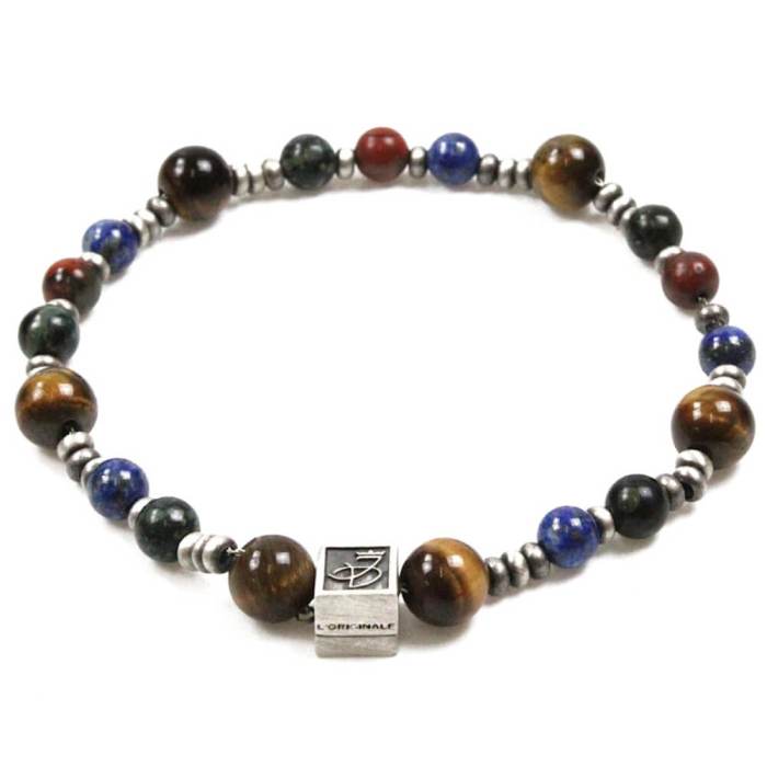 BRACCIALE UOMO CON PIETRE E ARGENTO 925 I DUCHI Linea “MAGICAE LAPIS” 10042104 - immagine 2