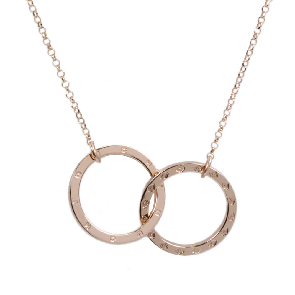 COLLANA DONNA DOPPIO ANELLO ARGENTO STERLING 925 LINEA HARMONIA 11240203