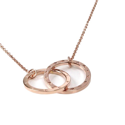 COLLANA DONNA DOPPIO ANELLO ARGENTO STERLING 925 LINEA HARMONIA 11240203 - immagine 2