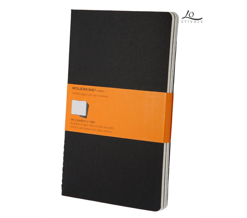 MOLESKINE SET 3 QUADERNI PLAIN JOURNAL 19X25 PAGINE A RIGHE