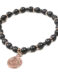BRACCIALE UNISEX CON PIETRE EMATITE E ARGENTO 925 10165103