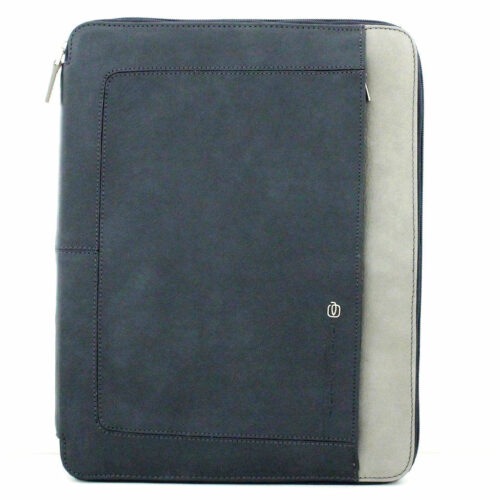 PIQUADRO PB2830VI BGR PORTABLOCCO A4 CON ZIP COLORE BLU/GRIGIO