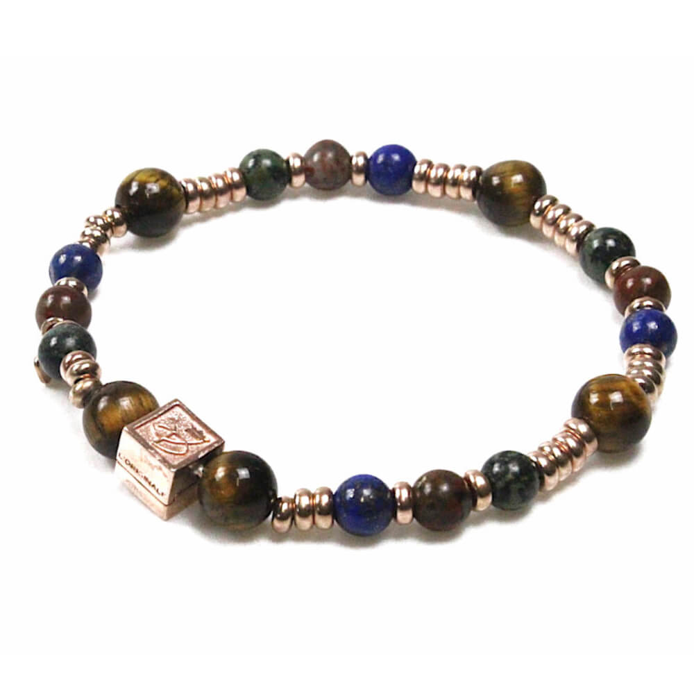 I DUCHI BRACCIALE UOMO CON PIETRE E ARGENTO 925 Linea “MAGICAE LAPIS” 10042103