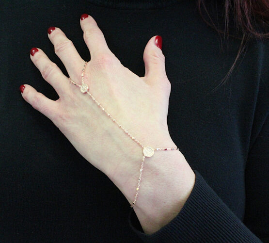 I DUCHI 10350203 BRACCIALE BACIAMANO IN ARGENTO 925 ROSE' - immagine 4