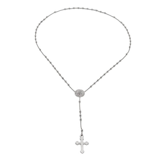 COLLANA ROSARIO IN ARGENTO 925 LINEA ARGENTUM PASSION 11353202