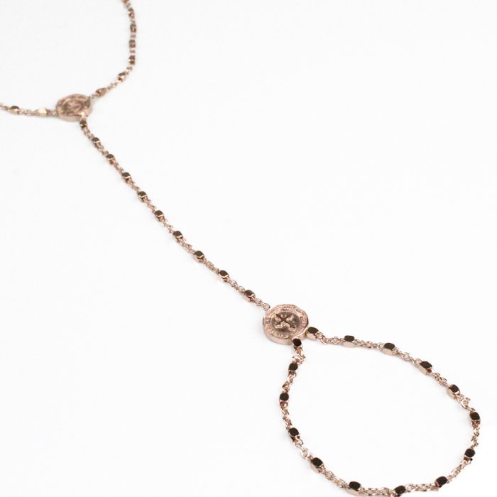 I DUCHI 10350203 BRACCIALE BACIAMANO IN ARGENTO 925 ROSE' - immagine 2