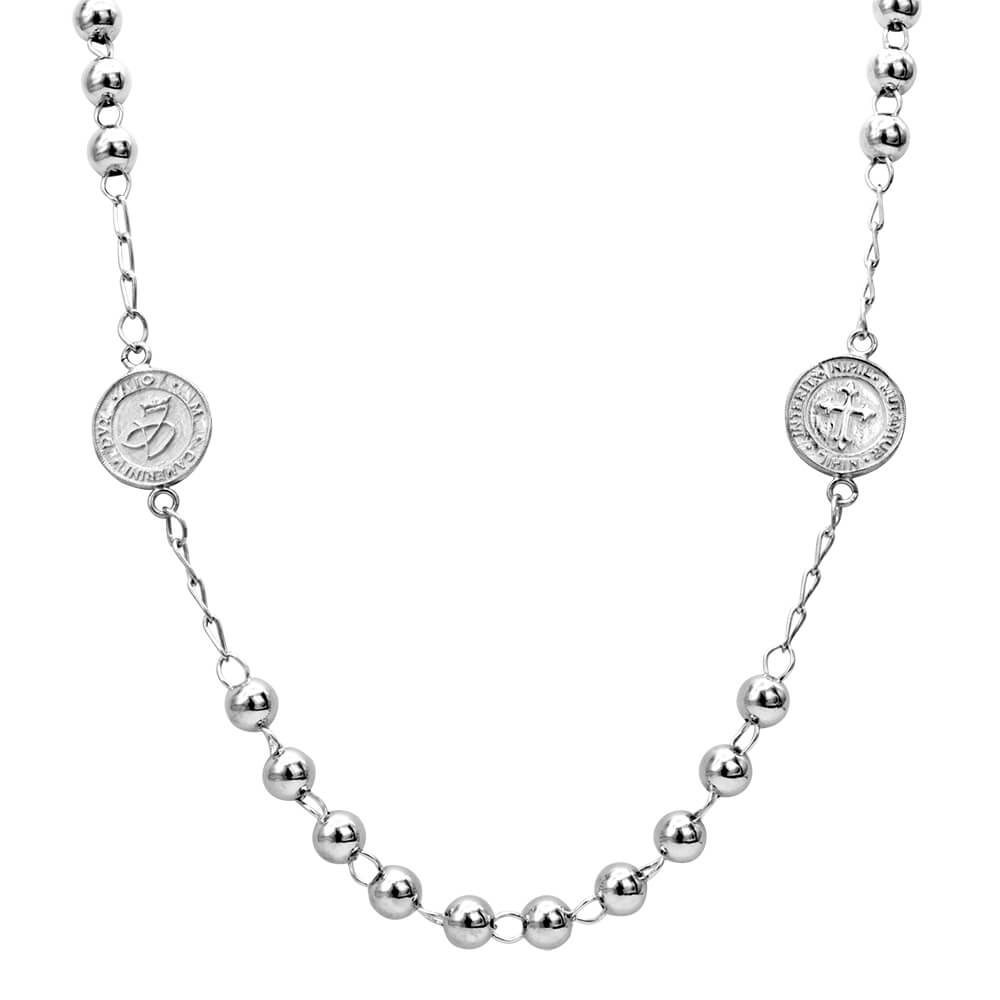 COLLANA DOPPIA MEDAGLIA IN ARGENTO 925 LINEA ARGENTUM PASSION 11352202