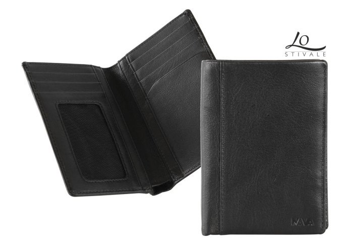 NAVA DESIGN SM 419N PORTAFOGLI IN PELLE VERTICALE