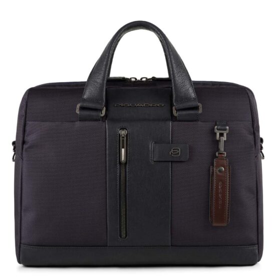 PIQUADRO CA4440BR BLU CARTELLA 2 MANICI PORTA PC 14" iPAD CONNEQU e antifrode