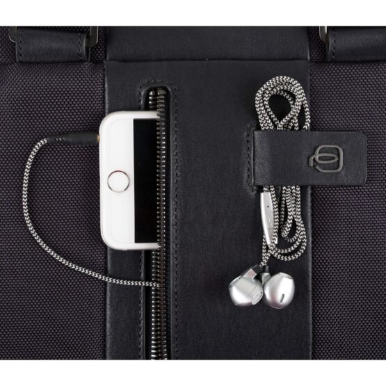 PIQUADRO CA4440BR BLU CARTELLA 2 MANICI PORTA PC 14" iPAD CONNEQU e antifrode - immagine 3