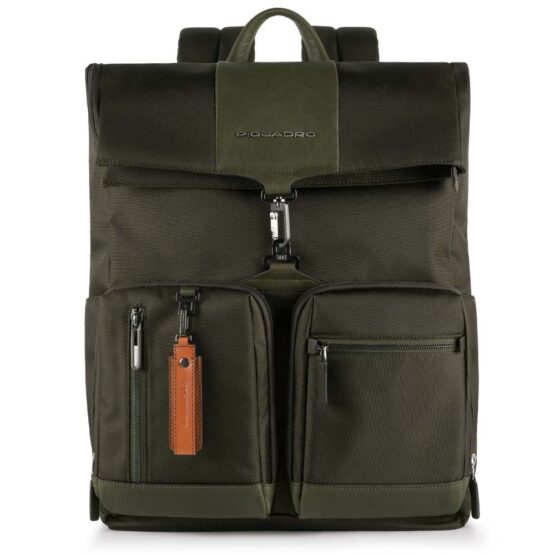 PIQUADRO CA4533BR VE ZAINO FAST CHECK PORTA PC 15,6" E iPAD LINEA BRIEF