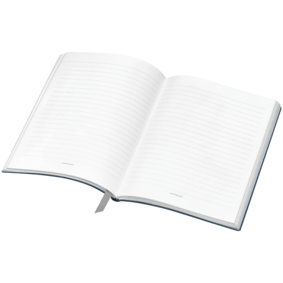 MONTBLANC 113593 NOTEBOOK A RIGHE COPERTINA IN PELLE COLORE INDIGO - immagine 2
