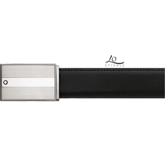 MONTBLANC 114385 CINTURA UOMO NERA E MARRONE