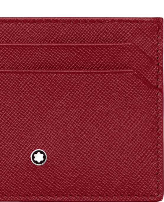 MONTBLANC 115849 PORTA CARTE DI CREDITO PELLE SAFFIANO ROSSO