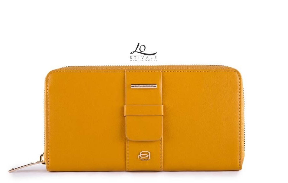 PIQUADRO PD1515S102R-GI PORTAFOGLI DONNA IN PELLE SOFFIETTI RFID