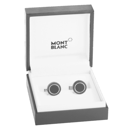 MONTBLANC 116665 Meisterstück GEMELLI ACCIAIO PREGIATO INSERTO IN ONICE