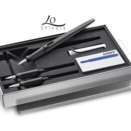 LAMY 1317713 STILOGRAFICA SET CON 3 PENNINI E INCHIOSTRO T10 BLU