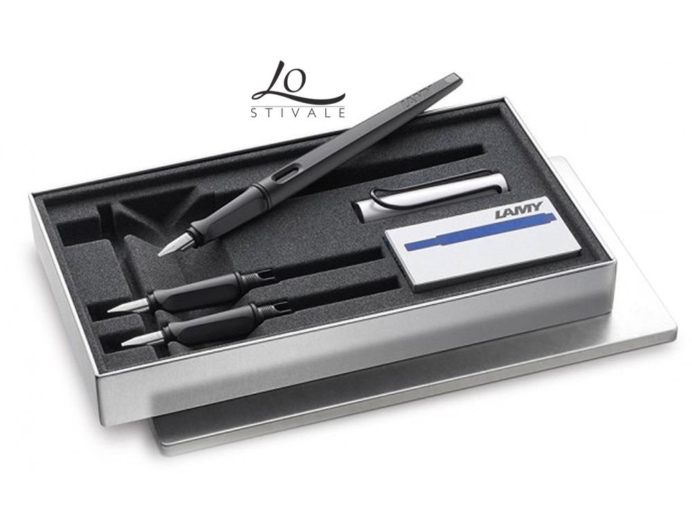 LAMY 1217713 STILOGRAFICA SET CON 3 PENNINI E INCHIOSTRO T10 BLU – Lostivale