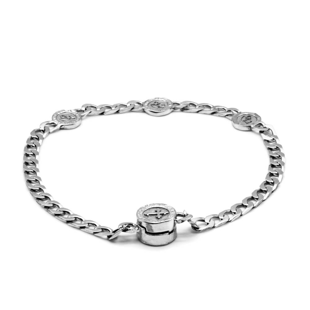 I DUCHI 10367022 BRACCIALE UOMO ARGENTO STERLING 925 LINEA ARGENTUM PASSION