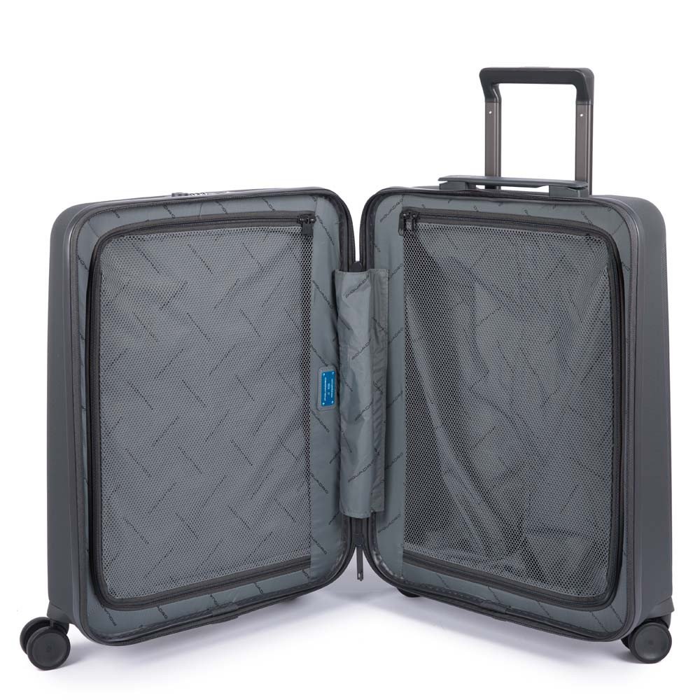 PIQUADRO BV4426SK GR CABIN TROLLEY PORTA PC 15.6 PROTEZIONE ANTIURTO TSA SEEKER - immagine 2