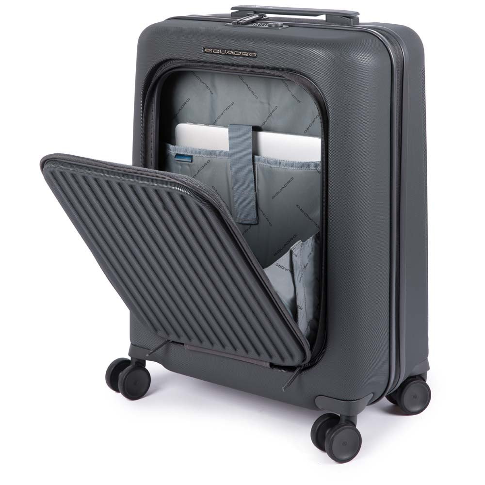 PIQUADRO BV4426SK GR CABIN TROLLEY PORTA PC 15.6 PROTEZIONE