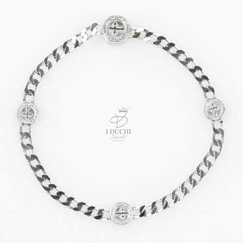 I DUCHI 10367022 BRACCIALE UOMO ARGENTO STERLING 925 LINEA ARGENTUM PASSION - immagine 2