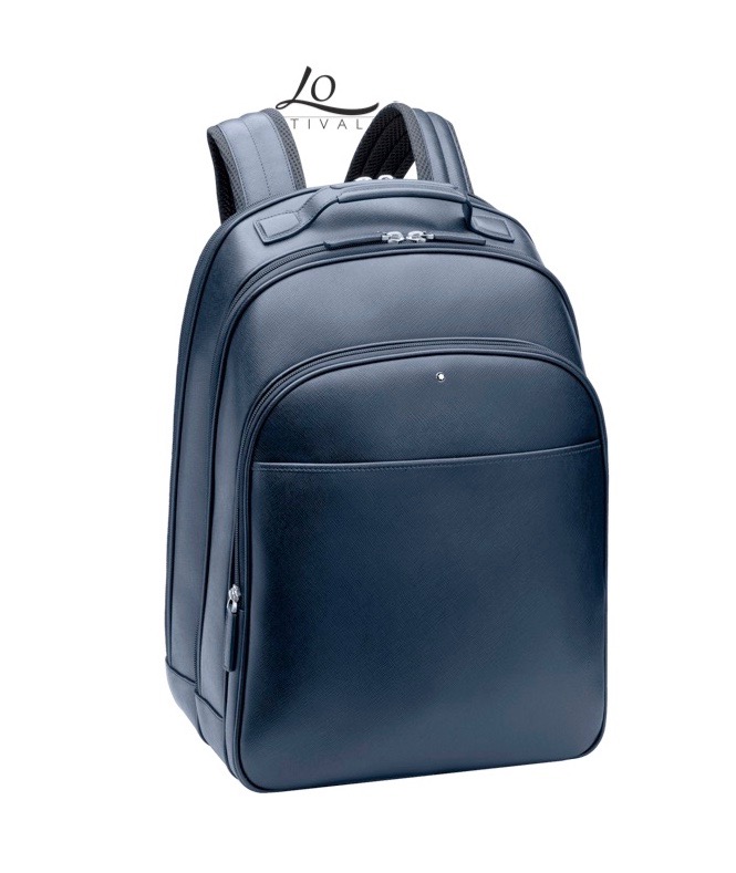 MONTBLANC 115629 ZAINO SARTORIAL PELLE SAFFIANO COLORE AVIO