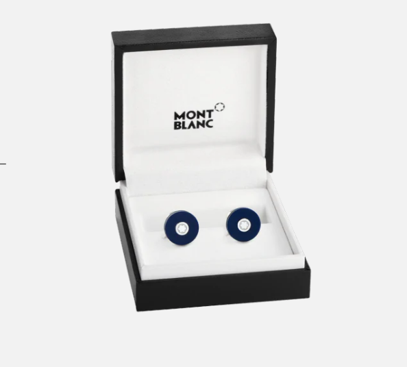 123812 MONTBLANC GEMELLI DA UOMO ACCIAIO PREGIATO