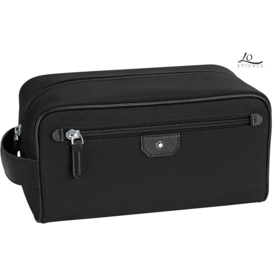 MONTBLANC 116804 TROUSSE DA TOILETTE WASH BAG SARTORIAL JET NERO