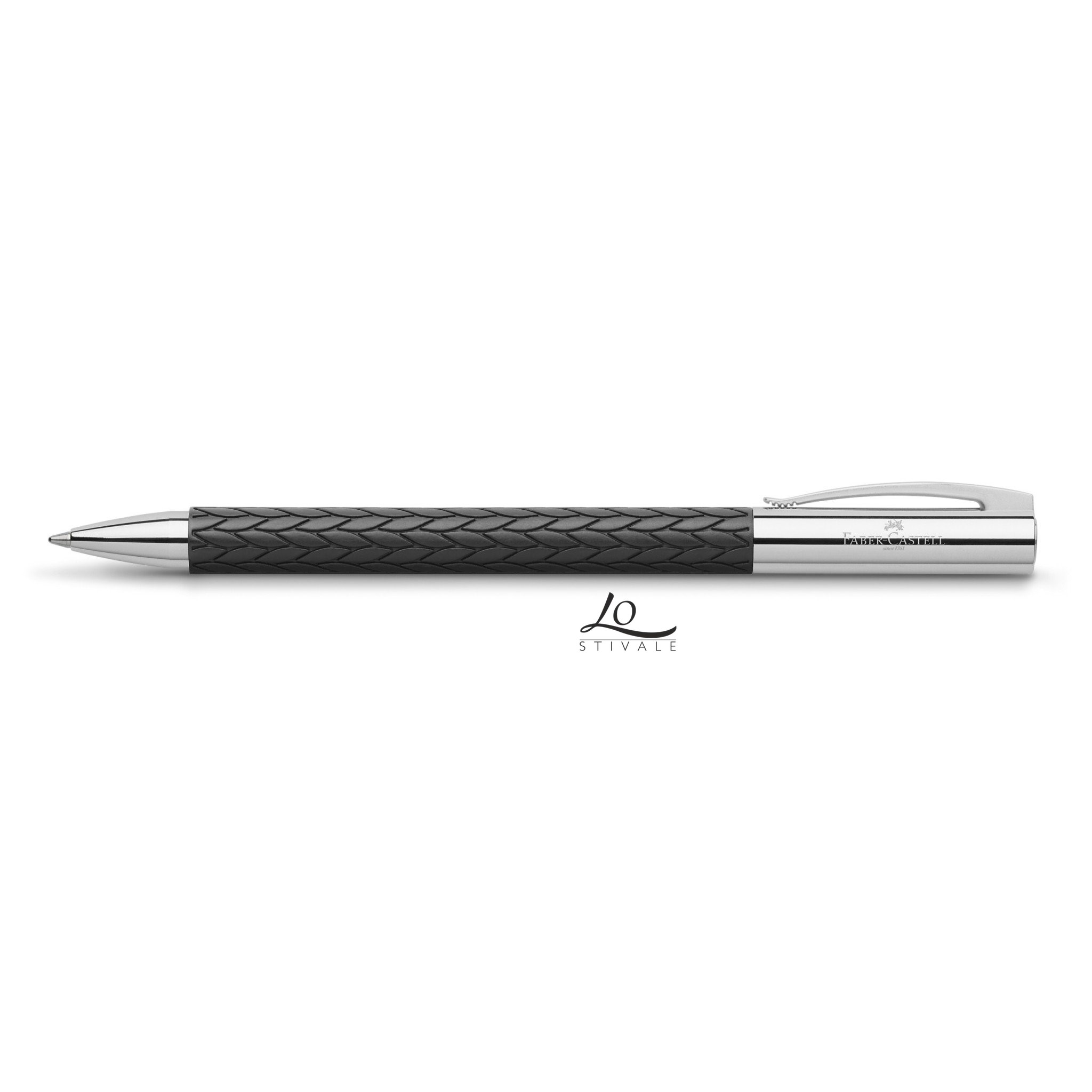 FABER CASTELL146065 PENNA ROLLER AMBITION 3D CROCO MOKA