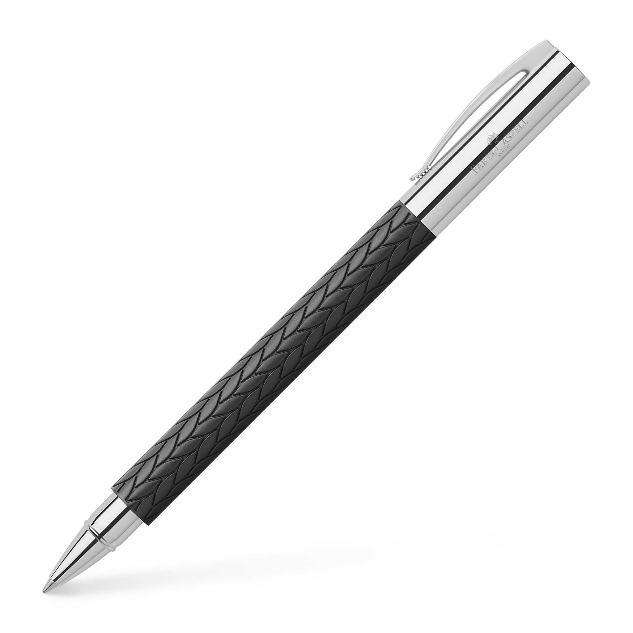 FABER CASTELL146066 PENNA ROLLER AMBITION 3D CROCO MOKA