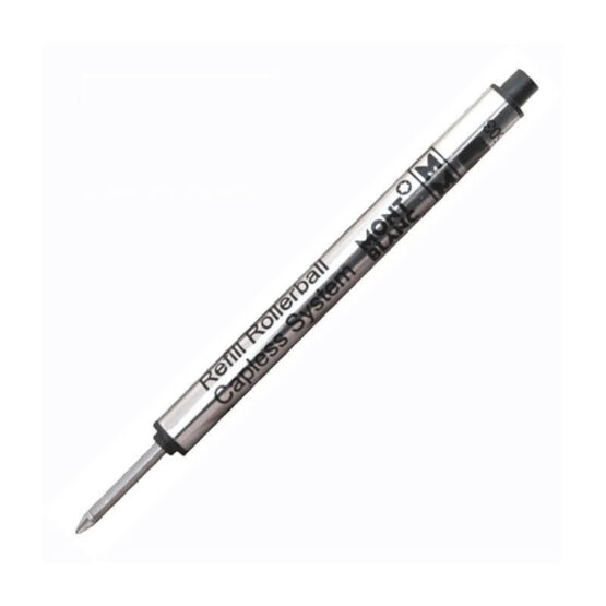 MONTBLANC 128242 - 113777 REFILL (M) PER ROLLER SENZA CAPPUCCIO MYSTERY BLACK - immagine 2