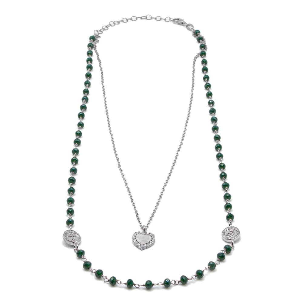 I DUCHI 11368112 COLLANA DONNA DOPPIO FILO ARGENTO 925 SHINE LINEA MAGICAE LAPIS