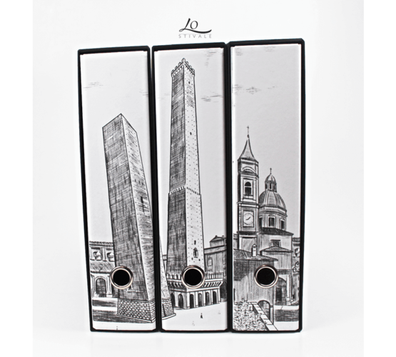 RACCOGLITORI AD ANELLI DECORATI BOLOGNA SET 3