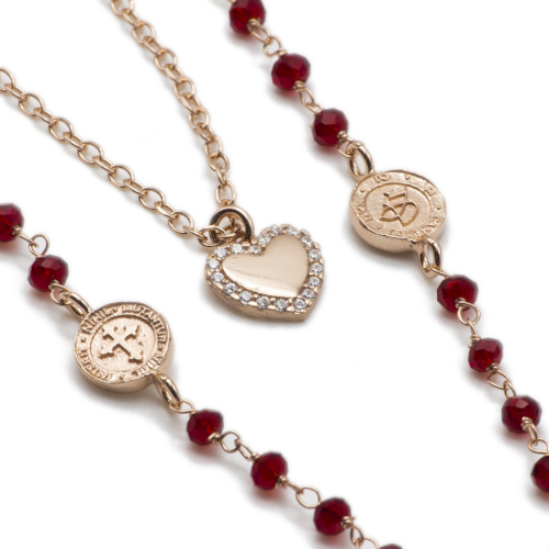 I DUCHI 11367113 COLLANA DONNA DOPPIO FILO ARGENTO 925 ROSE' LINEA MAGICAE LAPIS - immagine 2