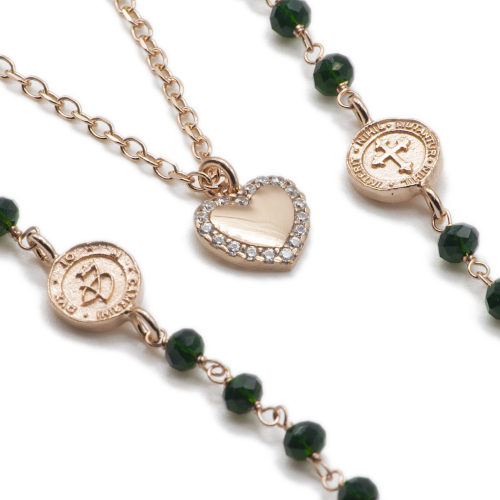 I DUCHI 11368113 COLLANA DONNA DOPPIO FILO ARGENTO 925 ROSE' LINEA MAGICAE LAPIS - immagine 2