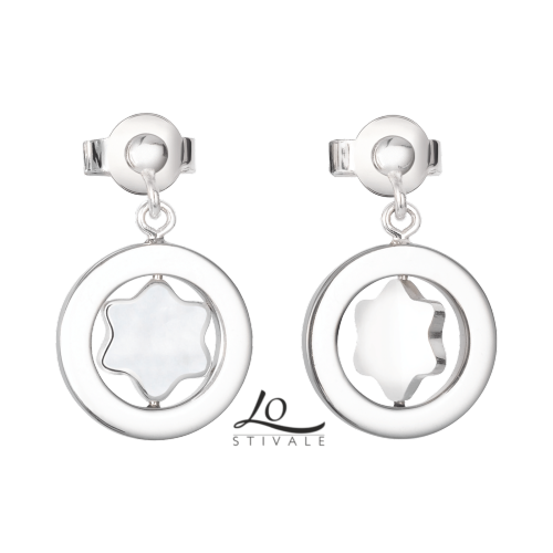 MONTBLANC 36647 ORECCHINI ARGENTO 925 STAR COLLECTION - immagine 2