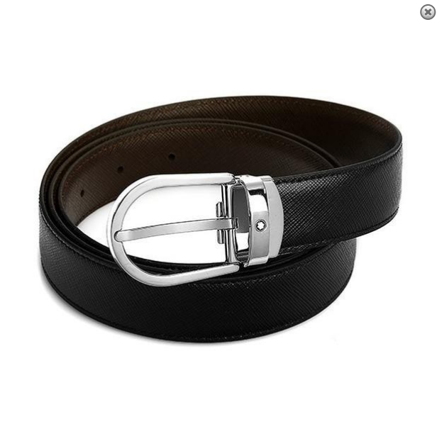 MONTBLANC 113834 CINTURA REVERSIBILE PELLE VITELLO SAFFIANO - immagine 3