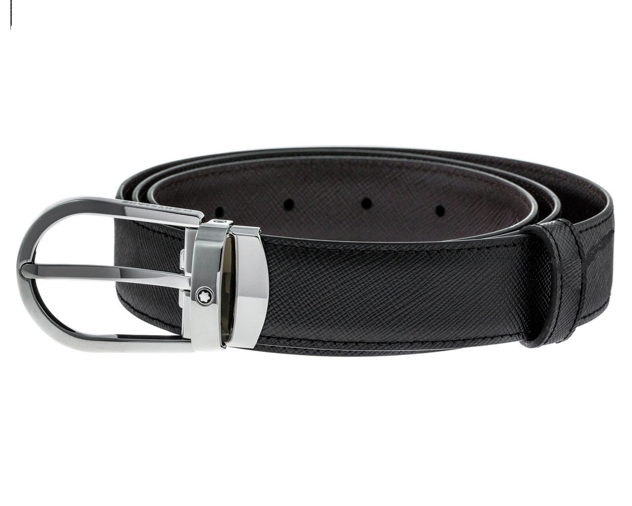 MONTBLANC 113834 CINTURA REVERSIBILE PELLE VITELLO SAFFIANO - immagine 4