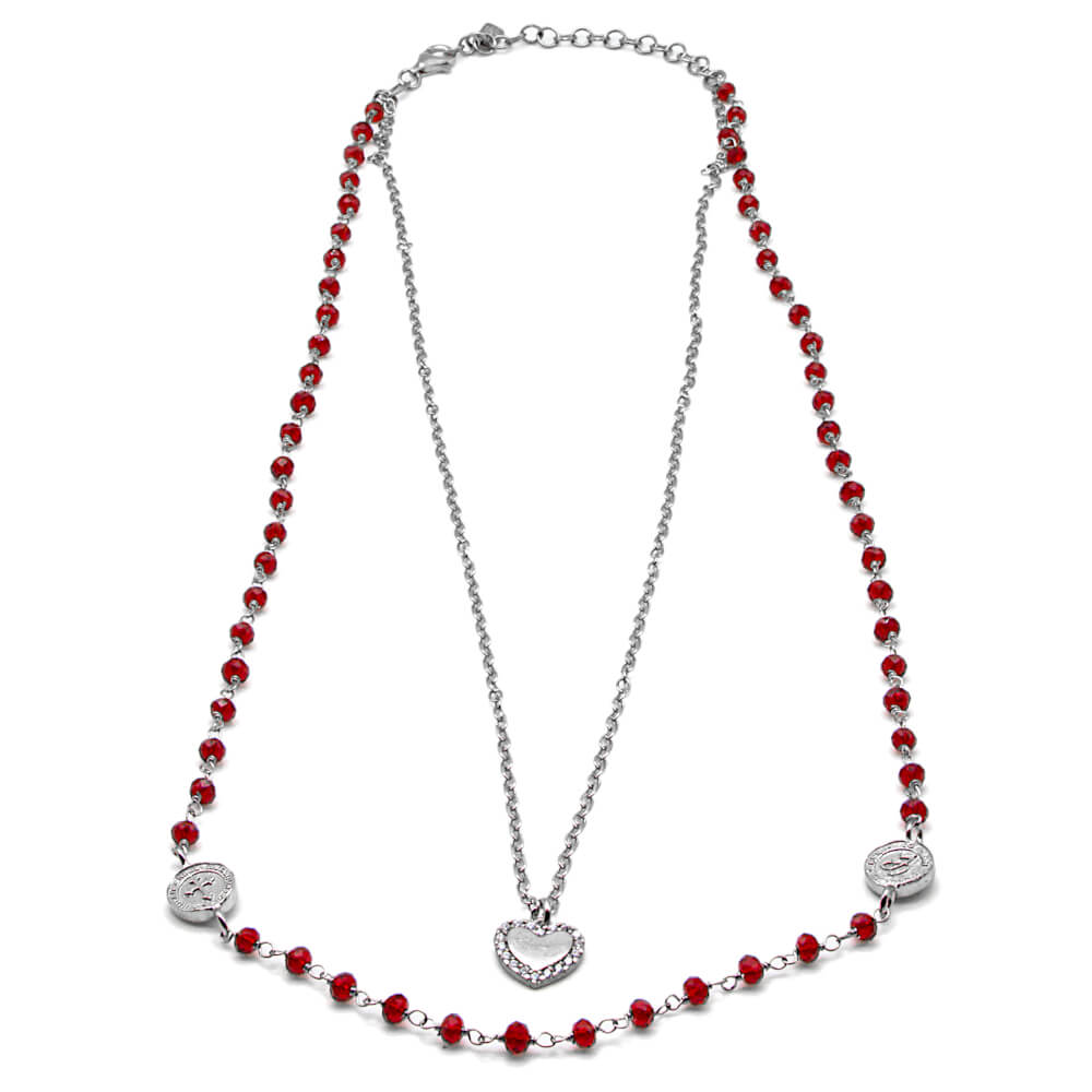 I DUCHI 11367112 COLLANA DONNA DOPPIO FILO ARGENTO 925 SHINE LINEA MAGICAE LAPIS