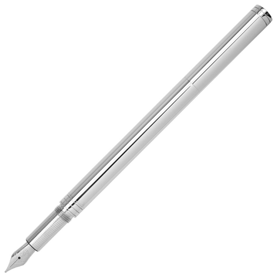 LOCLEN EVOLUTION PENNA STILOGRAFICA FONTAIN PEN CHROME - immagine 2